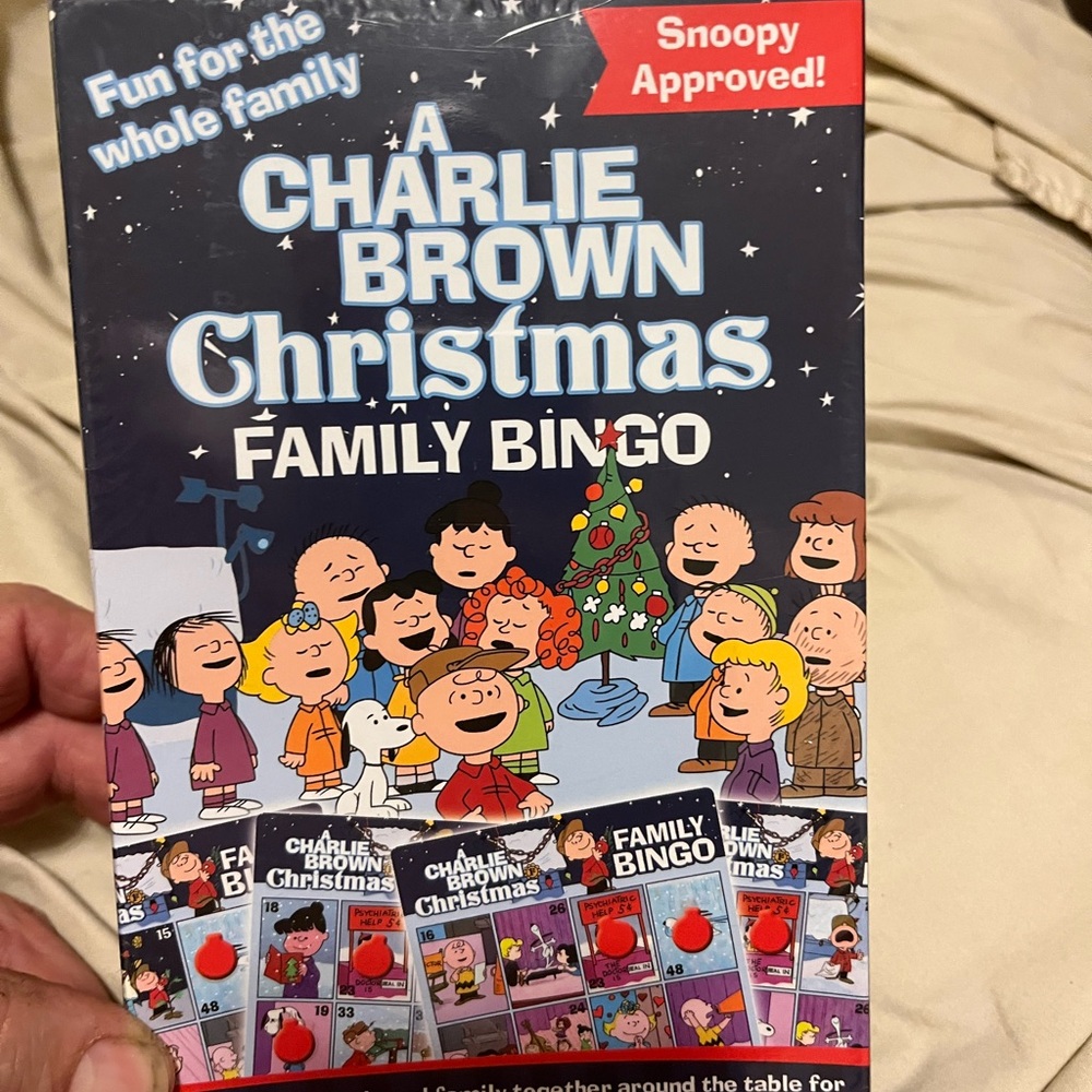 Charlie Brown Christmas Family Bingo Game